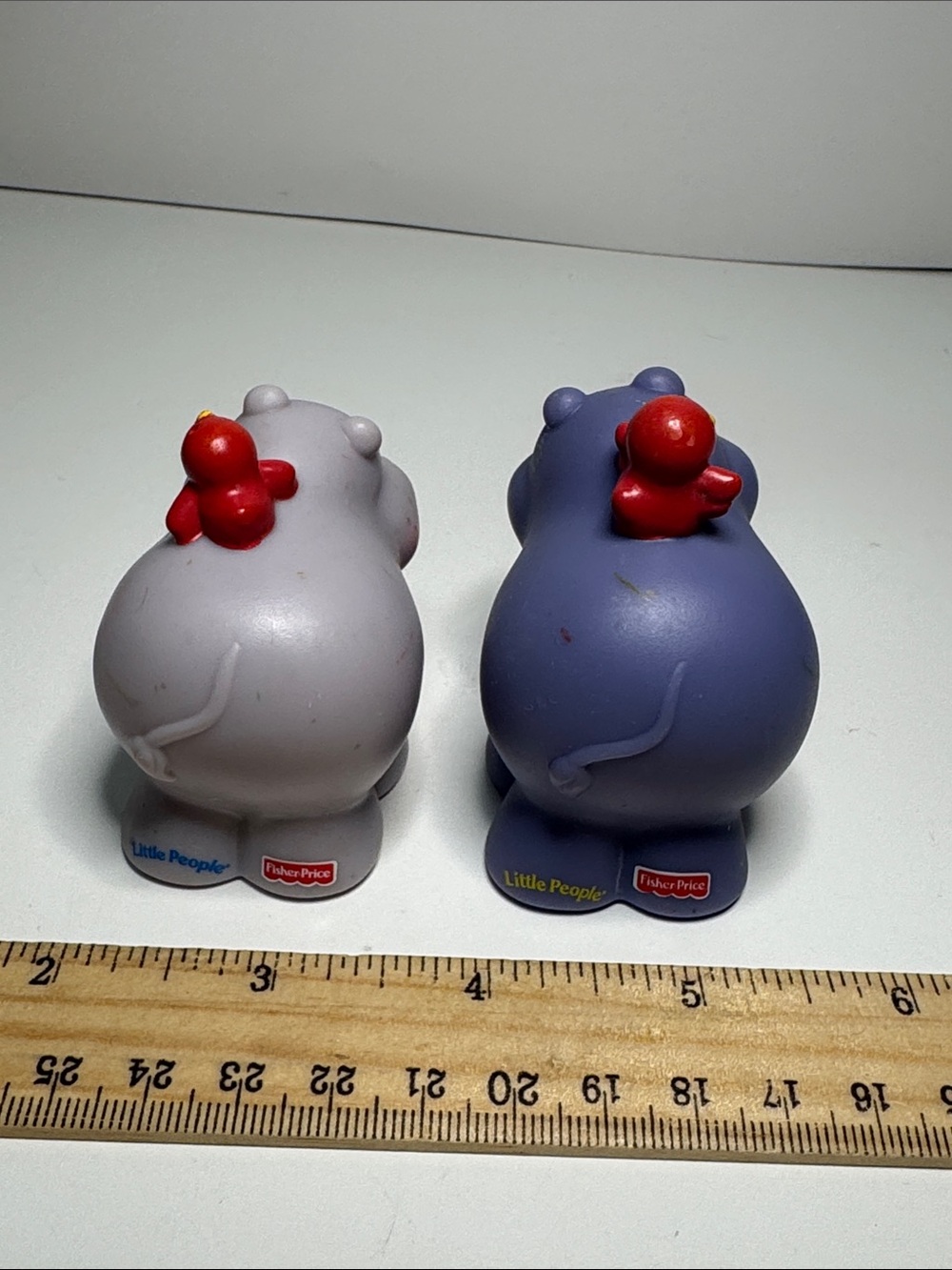 vintage Fisher-Price Little People hippopotamus figures from the 2002 Noah's Ark - Picture 3 of 5